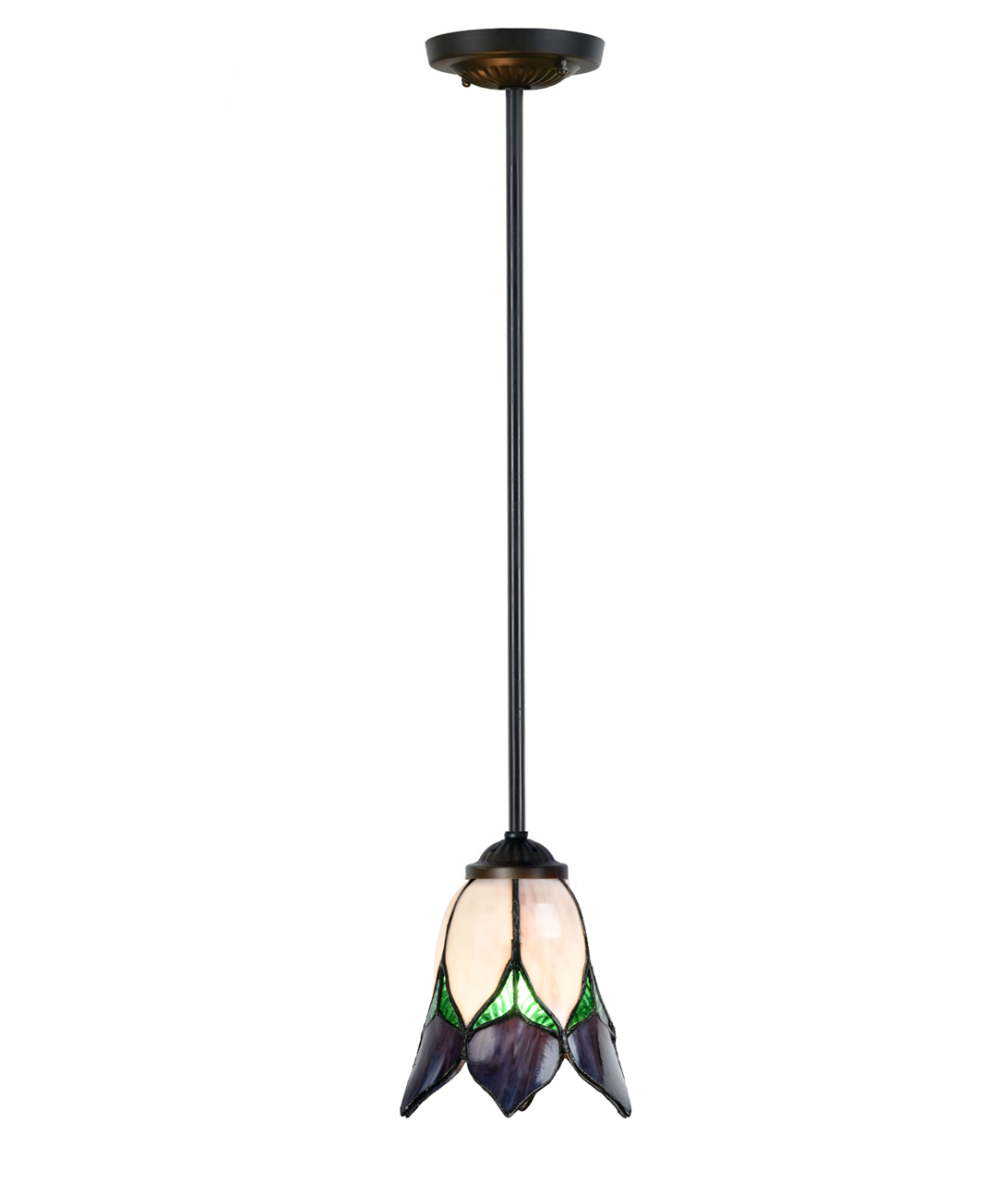 Pendentif Tiffany Lampe Lampe Lovely Flower Pendel violet