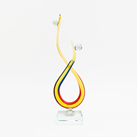 Sculpture En Verre Connectée Ensemble