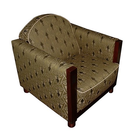 Tissu géométrique de fauteuil Rooker